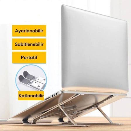 Ayarlanabilir Dizüstü Destek Tabanı Tamamen Katlanabilir Taşınabilir Laptop Yükseltici (5372)