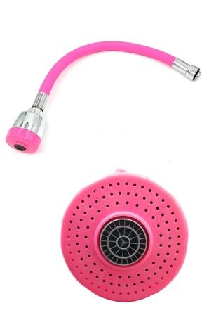 Oynar Başlıklı Tasarruflu Kubar Musluk Borusu ve Başlığı Pembe ()