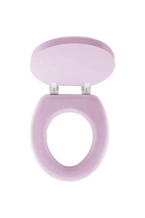 PEMBE YUMUŞAK KLOZET KAPAK BÜYÜK PUF 42x41 cm (5372)