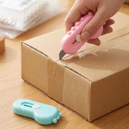 Dinozor Tasarımlı 2’li Mini Makas ve Falçata Seti – Pratik Kargo Paket Açıcı Aparat (5372)