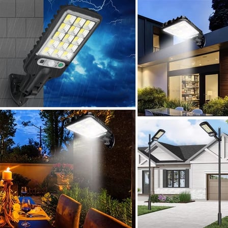 Farklı Işık Modlu Güneş Enerjisiyle Şarj Olan Dış Mekan Uyumlu Kumandalı Solar Duvar LEDİ ()