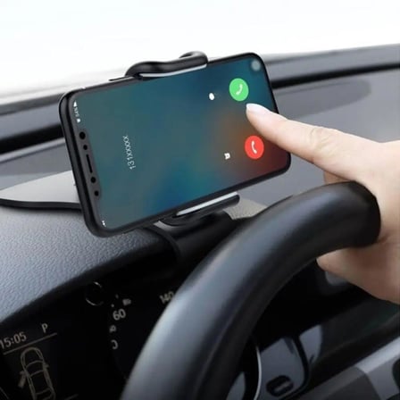 Araç İçi Konsola Takılan Döner Başlıklı Telefon Kıskacı Telefon Tutucu (5372)