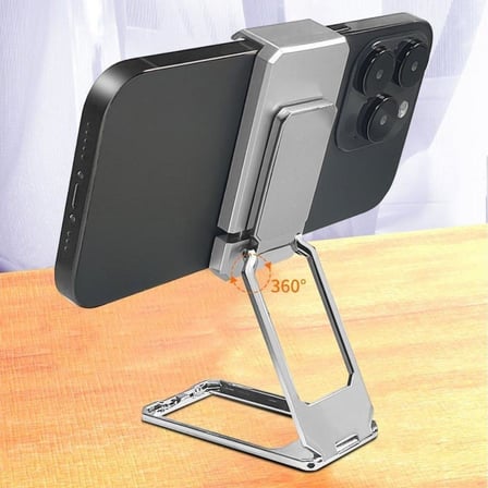 derece Dönen Tüm Telefon Tipleri İle Uyumlu Metal Telefon Standı Braket ()
