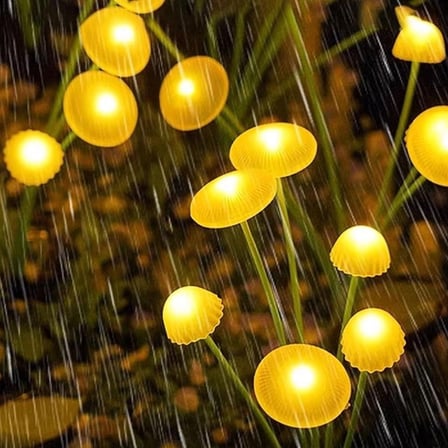 Adet Plastik Mantar Solar Bahçe Lambası – Güneş Enerjili LED Dış Mekan Aydınlatma, Otomatik Sensörlü Dekoratif Bahçe Işığı ()