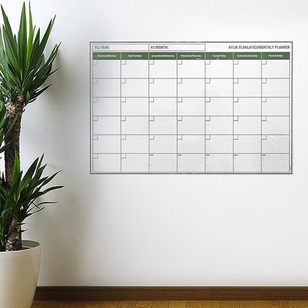 Manyetik Yapışkanlı Bir Aylık Program Planlayıcı Takvim 85x56 cm (5372)