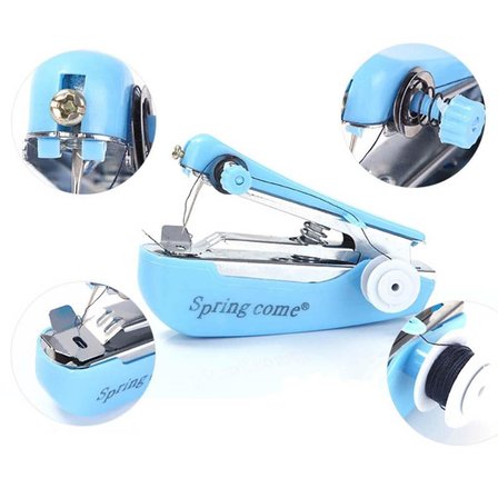 Spring Come Mini Kolay Seyehat ve Ev Tipi El Dikiş Dikme Makinası (5372)