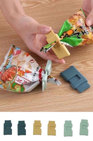 6&amp;apos;lı Hava Sızdırmaz Poşet Torba Ambalaj Ve Paket Kıstırmalı Kapatma Klipsi (5372)