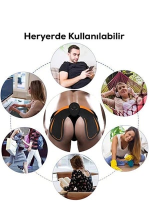 Kalça Sıkılaştırıcı Ve Ağrı Azaltıcı, Rahatlatıcı Ems Masaj Aleti (5372)