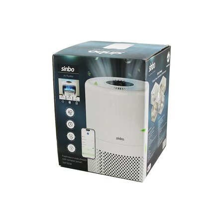 HAVA TEMİZLEME CİHAZI BEYAZ 3 KADEME FİLTRELEME OTOMATİK FAN UV AYDINLATMA SESSİZ UYKU MOD WİFİ UZAKTAN KONTROL SAP-5508 (5372)