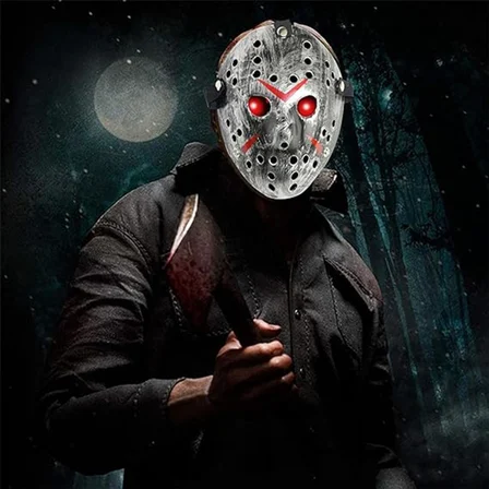 Jason Maskesi Hannibal Maskesi Metal Gümüş Renk 20x25 cm (5372)