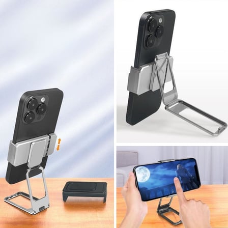 360 derece Dönen Tüm Telefon Tipleri İle Uyumlu Metal Telefon Standı Braket (5372)
