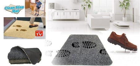 Çamaşır Makinesinde Yıkanabilir Kir Toz Emici Mikrofiberli Paspas (5372)