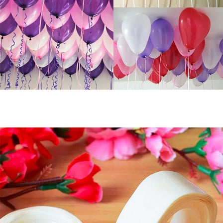 Sticker Damla Model Çift Taraflı Yapışkan Balon Yapıştırıcısı ()