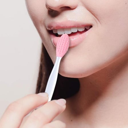 Adet Dudak Fırçası Peeling Etkili Gözenek Siyah Nokta Temizleyici Akne Giderici Çift Yönlü Fırça ()