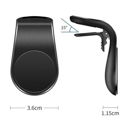 Havalanndırma Izgarasına Takılabilen Mandallı Mıknatıslı Oto Araç Içi Manyetik Telefon Tutucu ()