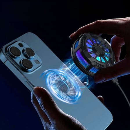 Manyetik Telefon ve Tablet Soğutucu – Güçlü Sessiz Fanlı, Hızlı Isı Dağıtıcı Mobil Cihaz Soğutma Aparatı S Radiator ()