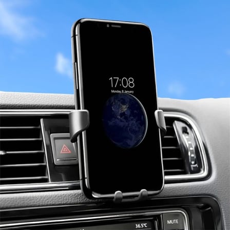 Araç İçi Klima Izgarasına Takılabilen Plastik Oto Telefon Tutucu Gravity (5372)