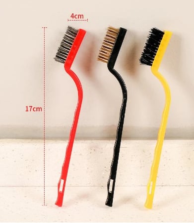 3 Parça Tel Fırça Detaylı Temizlik Seti (5372)