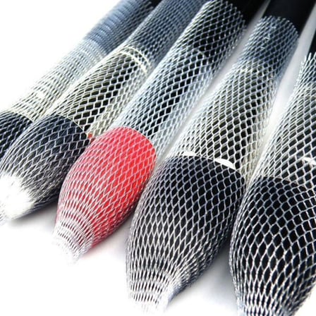 Makyaj Far Allık Kontür Eyeliner Fırça Malzemeleri Ürünleri Koruyucu File Kapak Örgü Kılıf Set 20li (5372)