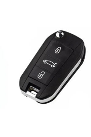 Citroen C-elysee Uyumlu Silikon Anahtar Koruma Kılıfı Kırmızı Renk