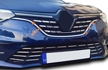 Ön Panjur Krom 5 Parça Megane SD 2020 Ve Sonrası Modeller İçin
