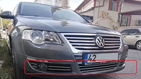 Ön Tampon Çıtaları Krom 11 Parça Passat B6 3C SD 2005-2012 Arası Modeller İçin