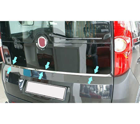 Bagaj Cam Alt Çıta Krom Doblo Panel Van LAV 2010-2014 Arası Modeller İçin