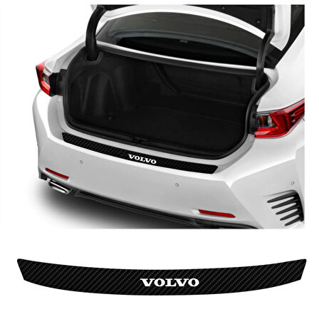 Volvo S70 İçin Uyumlu Aksesuar Oto Arka Tampon Bagaj Koruyucu Sticker 92*7 Cm