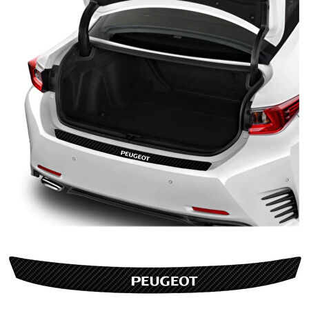 Peugeot Rifter İçin Uyumlu Aksesuar Oto Arka Tampon Bagaj Koruyucu Sticker 92*7 Cm
