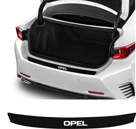 Opel Grandland İçin Uyumlu Aksesuar Oto Arka Tampon Bagaj Koruyucu Sticker 92*7 Cm