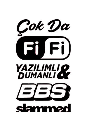 Oto Arka Cam Yazı 11 Sticker 20 x 35 cm
