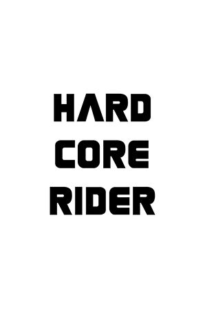 Hard Core Rider (Oto-Motor-Laptop-Duvar-Dekor) 20 x 17 cm