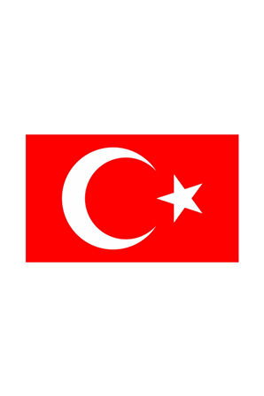 Türk Bayrağı Sticker (Oto-Motor-Laptop-Duvar-Dekor) 10 x 6 cm