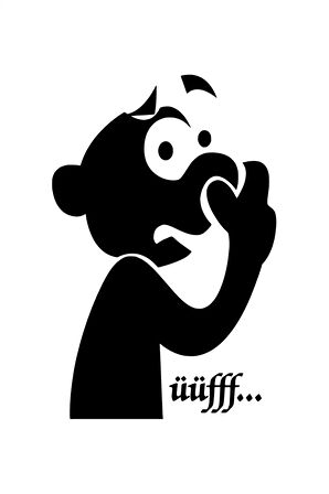 Üüfff Kokmuş Wc Sticker (Oto-Motor-Laptop-Duvar-Dekor) 10 x 15 cm