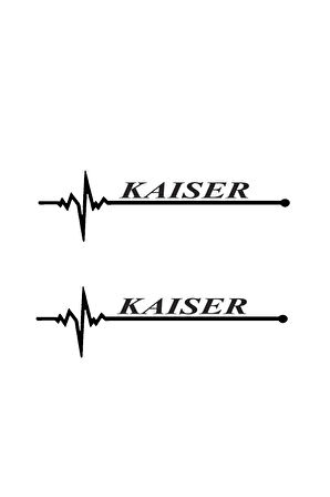Nabız Ritm Oto Cam Sticker Kaiser 30 x 8 cm