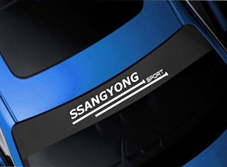 Ssangyong Rexton İçin Oto Ön Cam Karbon Sticker 100 x 20 cm
