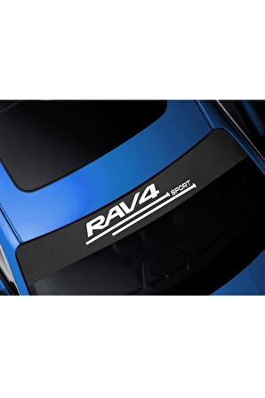 Rav 4 İçin Uyumlu Karbon Ön Cam Gölgelik 100 x 20 cm