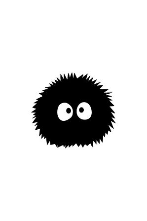 Dust Bunny Sticker (Oto-Motor-Laptop-Duvar-Dekor) 30 x 27 cm