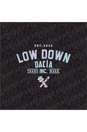 Low Down Dacia Uyumlu Arka Cam Hologram Sticker 40 x 31 cm
