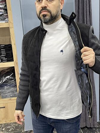 ERKEK YARIM BALIKÇIYAKA SWEATSHIRT