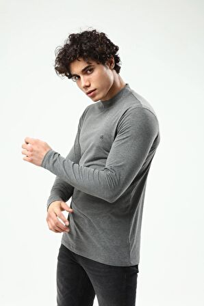 ERKEK YARIM BALIKÇIYAKA SWEATSHIRT