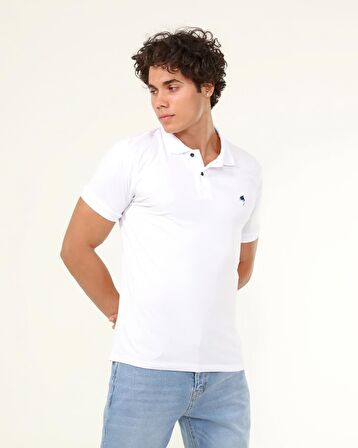 Polo Yaka Lakost örgü T-Shırt