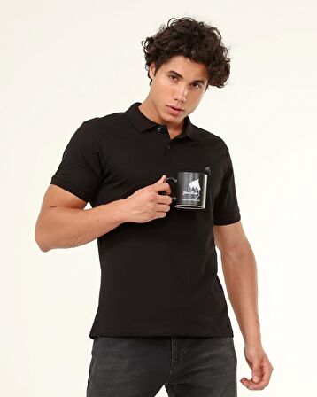 Polo Yaka Lakost örgü t-shirt
