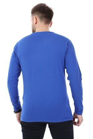 V Yaka Uzun Kol Penye t-shirt