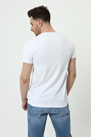 Yuvarlak Yaka Kısa Kol Penye T-Shırt