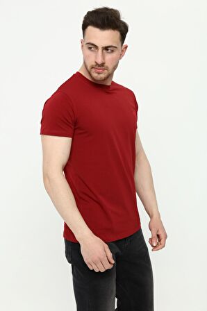 Yuvarlak Yaka Kısa Kol Penye T-Shırt