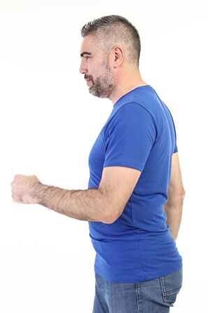 Yuvarlak Yaka Kısa Kol Penye T-Shırt