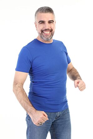 Yuvarlak Yaka Kısa Kol Penye T-Shırt