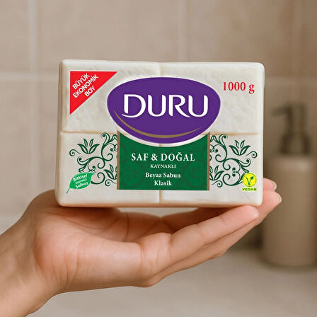 Duru Saf ve Doğal Klasik Kalıp Sabun 4x250g (1000g)