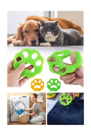 Kedi Köpek Sahipleri Için Yeniden Kullanılabilir Yıkama Lifi Temizleyici 2 Li